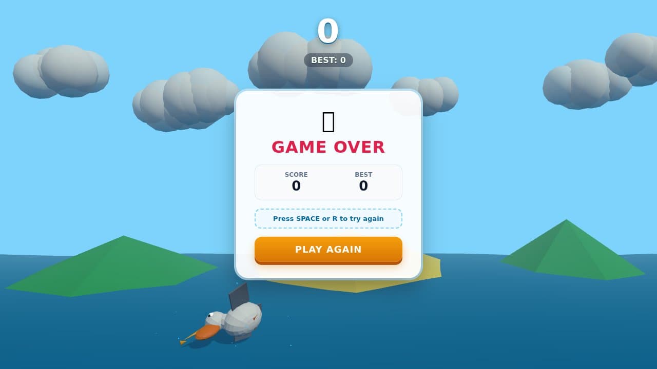 Still from the Google: Gemini 3.7 Flash game